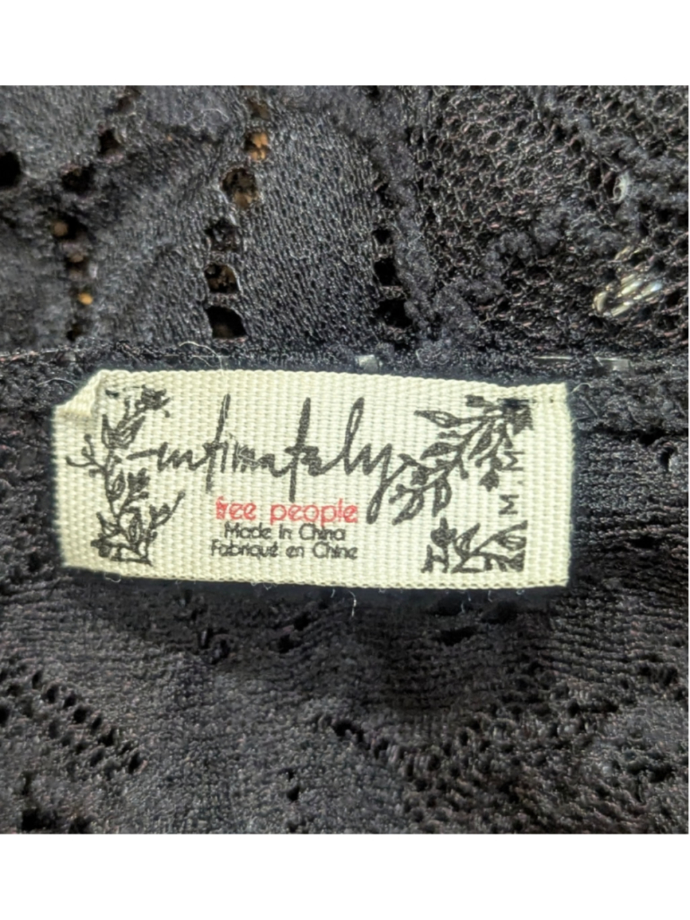 Free People Black Lace Bodysuit Medium - Picture 5 of 9